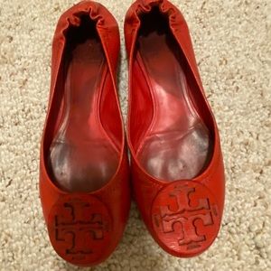 Red Tory Burch Flats size 10